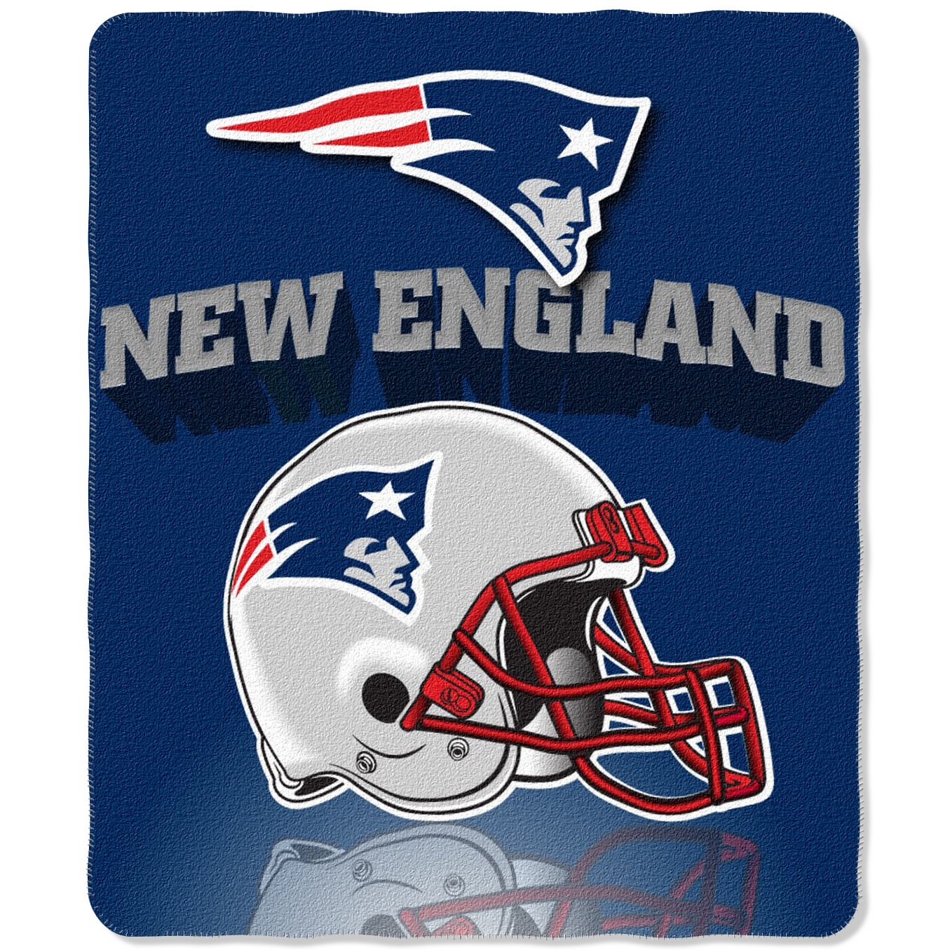 The Northwest Company NFL New England Patriots Gridiron Fleece Throw 50 x 60 inches