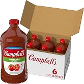 Campbell's Low Sodium 100% Tomato Juice, 64 fl oz Bottle (6 Pack)