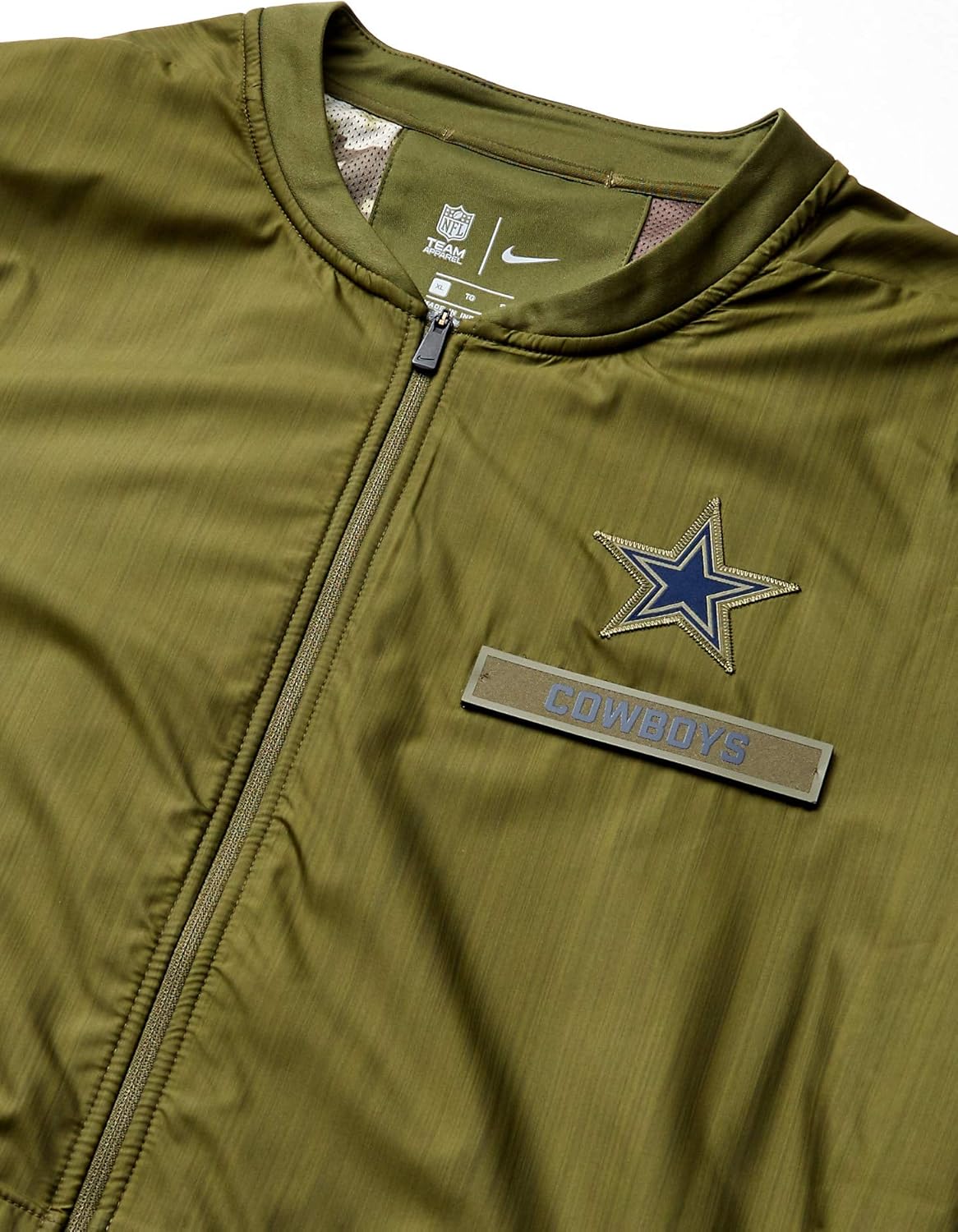 dallas cowboys nike salute to service sideline hybrid jacket