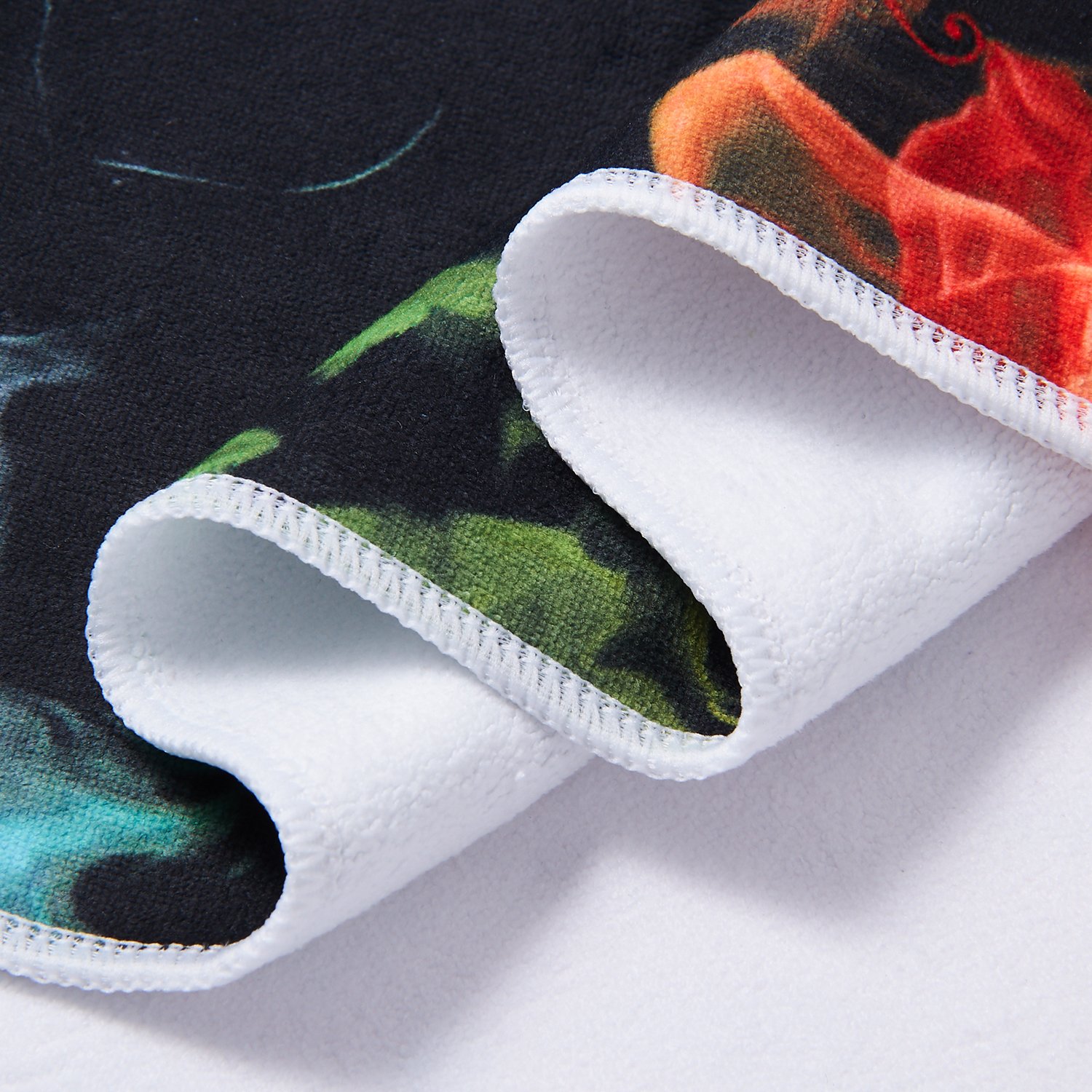 TUONROAD Womens Personalized Beach Towel Nebula Red Blue Black Green Yellow Travel Towel Comfy Compact Luxury Tower 30\