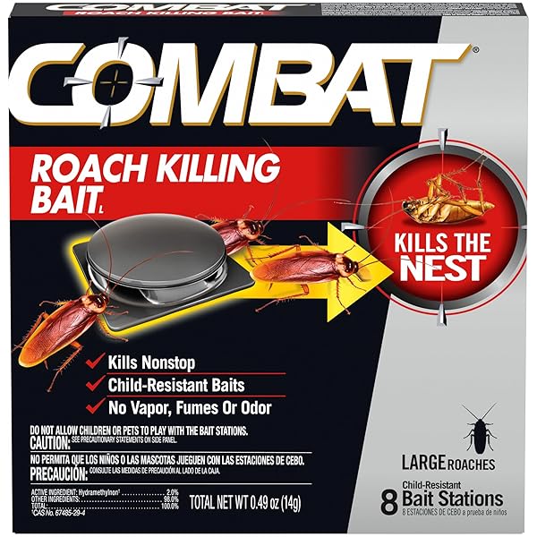 COMBAT ROACH KILLING BAIT, ROACH BAIT STATION FOR...