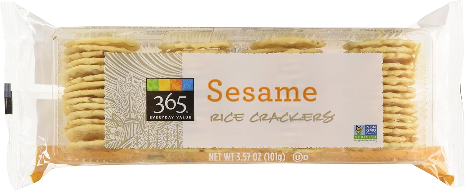 365 Everyday Value Sesame Rice Crackers, 3.57 oz Amazon.ca Grocery