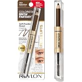 Revlon ColorStay Brow Fantasy Pencil &amp; Gel, 003 Medium Brown | This brow product features a powder-soft pencil and a clear shaping gel to set. Get visibly full, natural-looking brows.