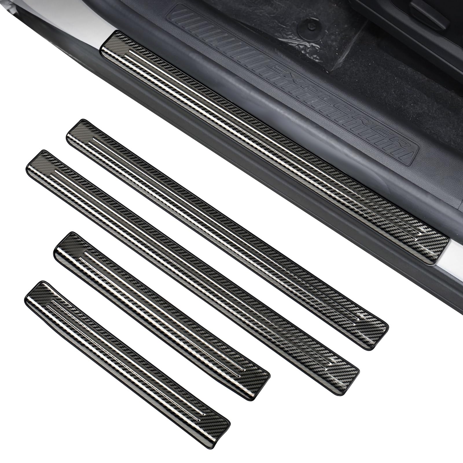 Photo 1 of **USED**BILOPER Stainless Steel Door Sill Protector for Ford Edge 2015-2024 Accessorie Door Sill Guard Decorative 2 pack