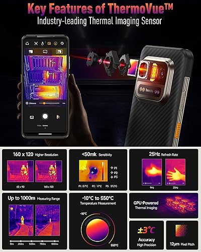 Ulefone Armor 25T 4G Rugged Phone, Thermal Imaging 64MP+50MP
