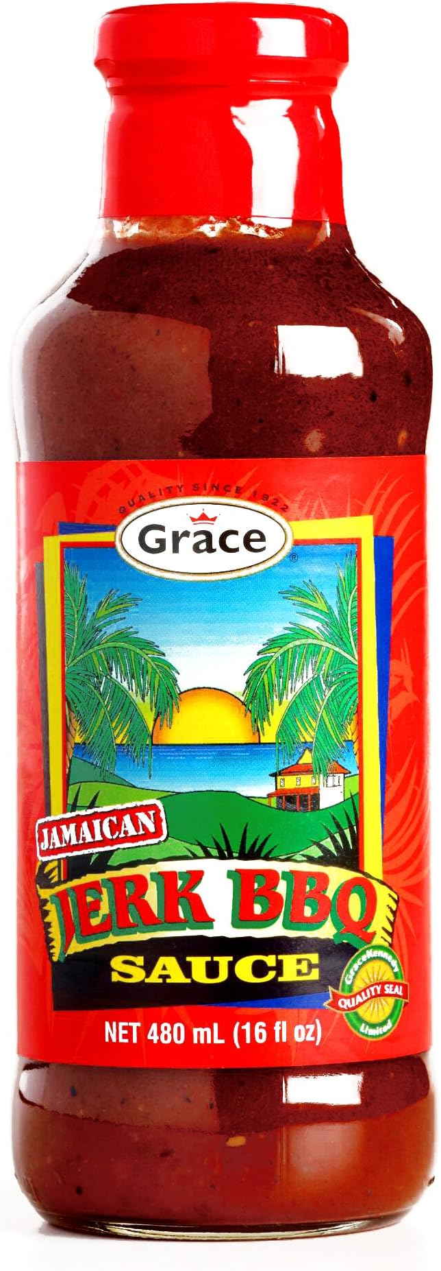 Grace Jerk Barbecue Sauce 16 oz each (6 Items Per Order)