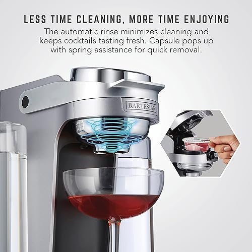 Bartesian Professional Cocktail Machine, Premium Glass Bottles