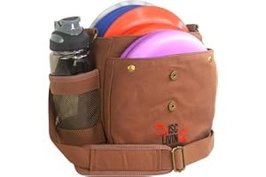 Disc Living Disc Golf Bag | Frisbee Golf Bag | Lightweight Fits Up to 10 Discs | Belt Strap | | Adjustable Shoulder Strap Pad