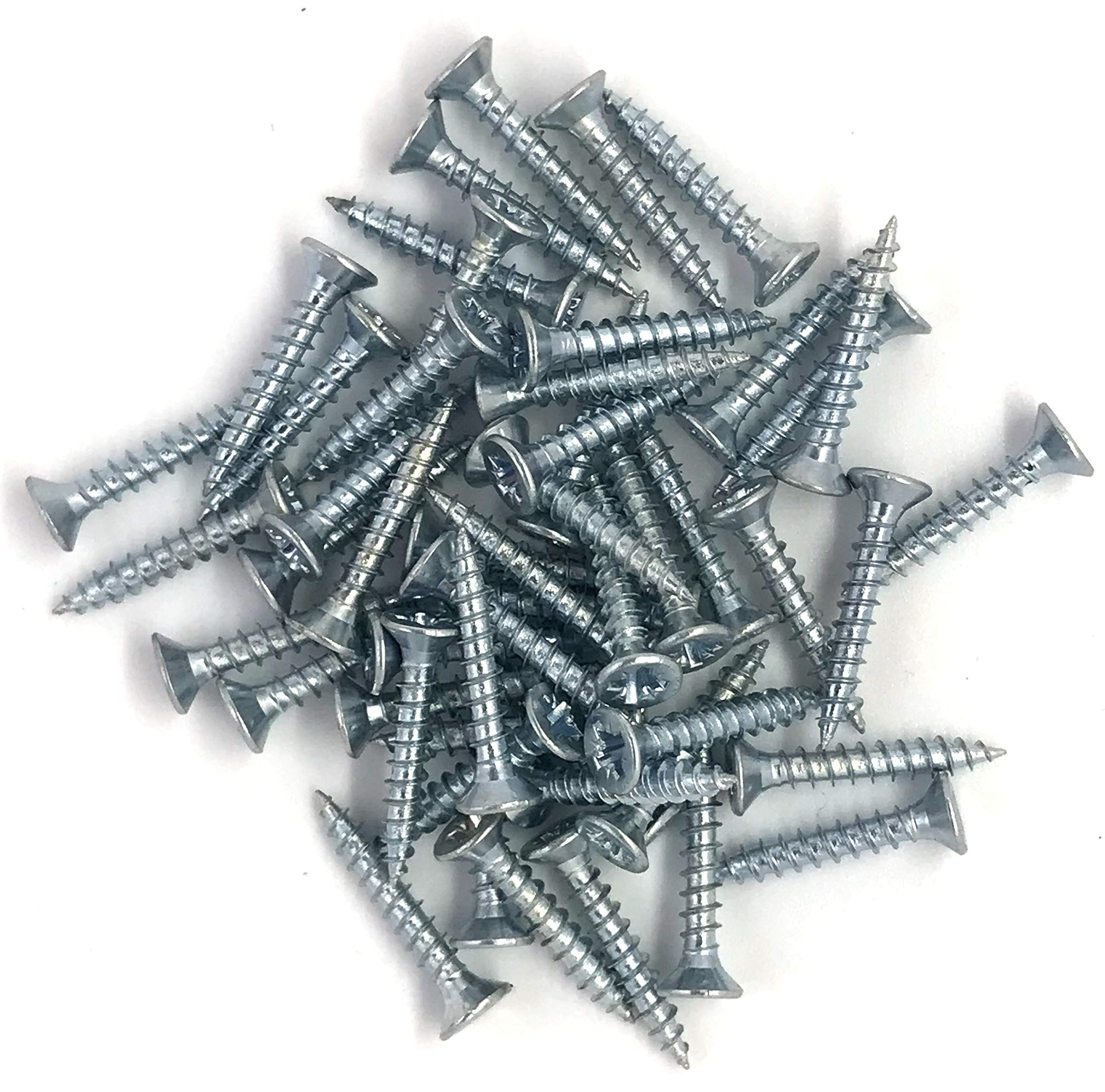 Small Steel Countersunk Wood Screws - Chipboard Screws (Pack of 20) (6mm x 60mm) A05ABC