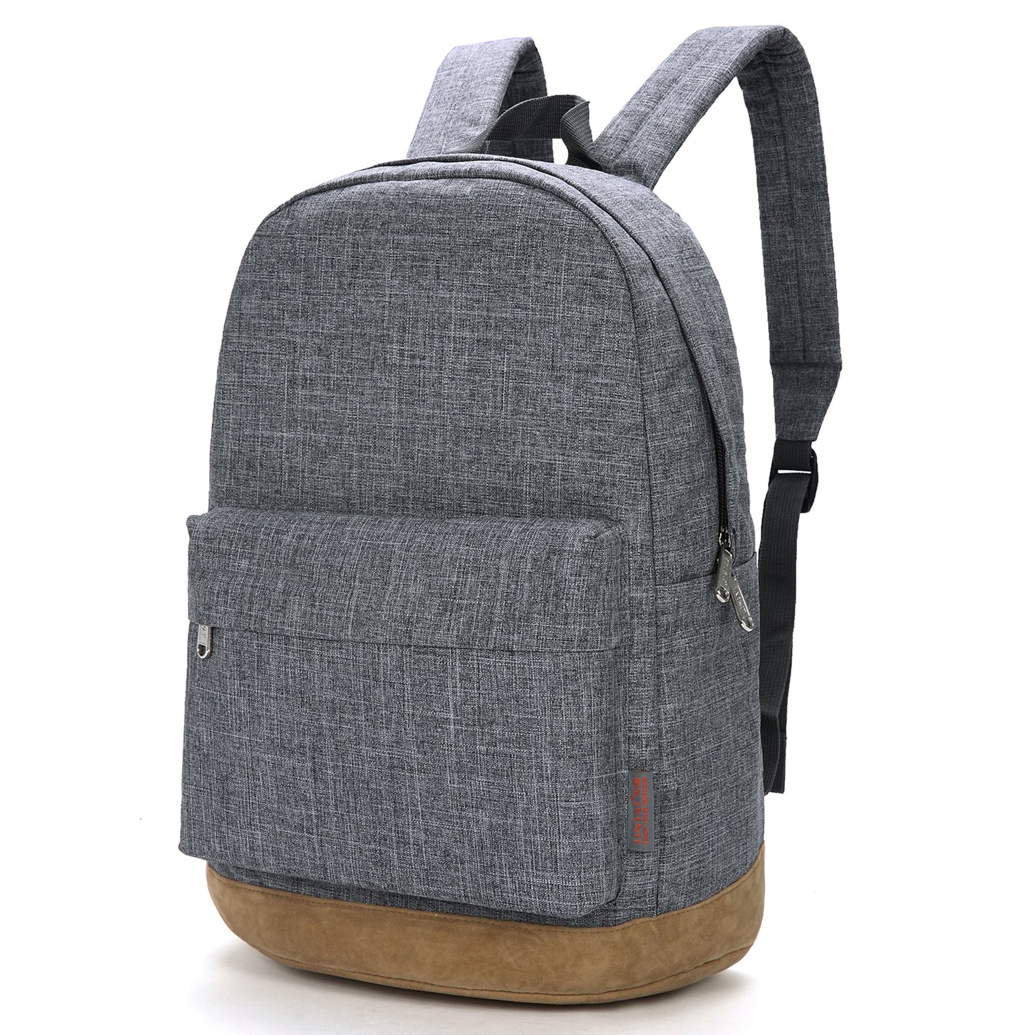 Tinyat College Bookbag Laptop Backpack Stylish School Bag Hiking Daypack Rucksack T101, Grey