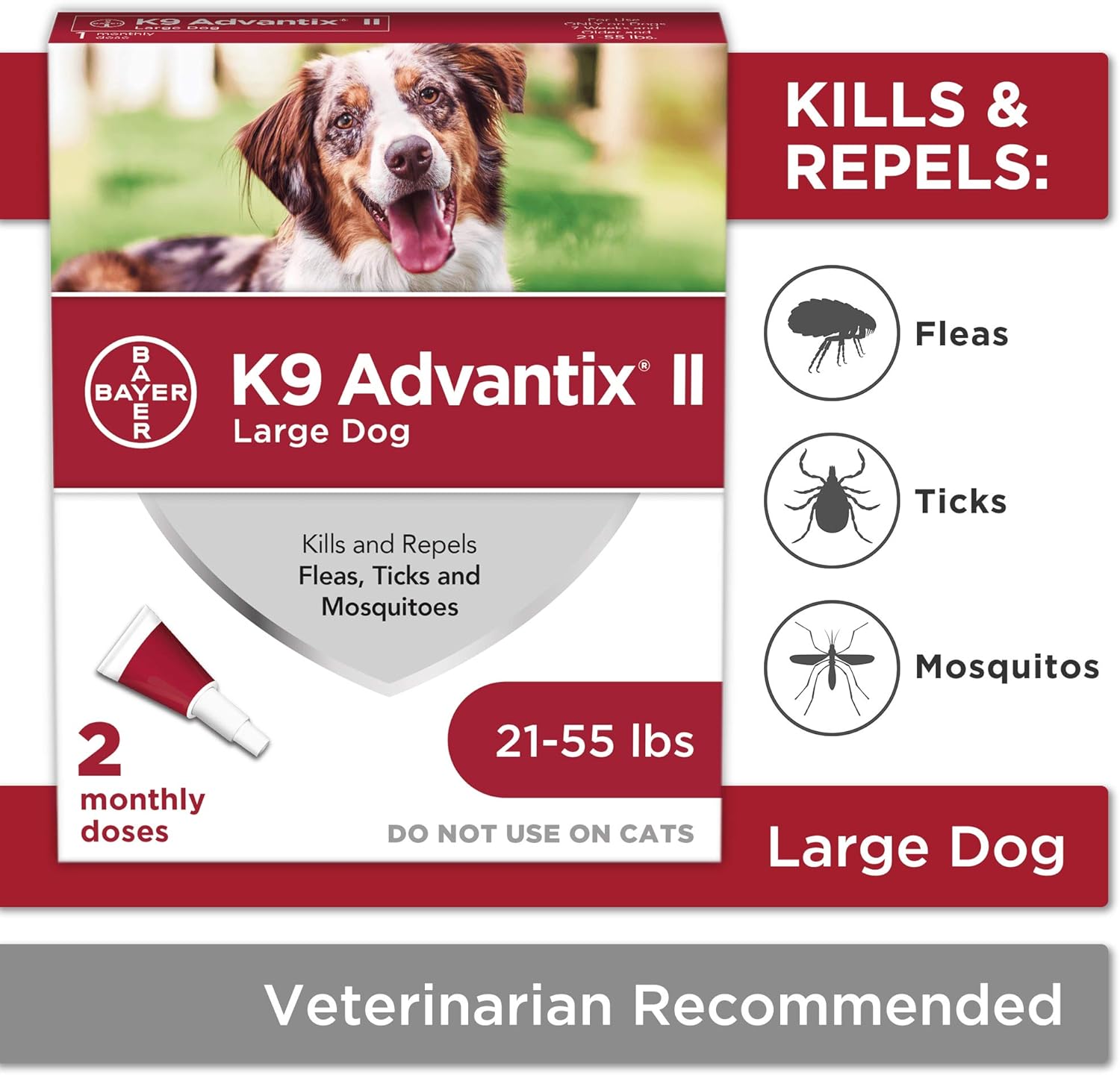 k9 advantix ii topical extra large dog flea & tick treatment