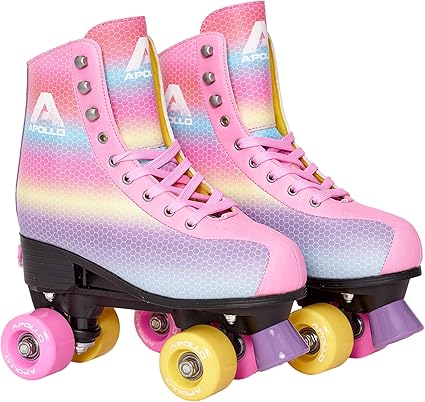 Apollo Patins A Roulettes Roller Enfant Adolescent Et Adulte Roller Femme Et Homme A 4 Roues Roller Classique 3 Tailles Reglables Du 31 Au 42 Amazon Fr Sports Et Loisirs