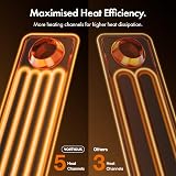 VonHaus Oil Filled Radiator 9 Fin 2000W Portable Electric Heater view 7