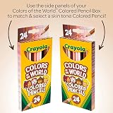 Crayola Colours of the World Pencils 24 Pack Assorted Skin Tones Kids 3+ view 6