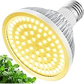 Grow Light Bulbs for Indoor Plants Full Spectrum, LED Grow Light Bulb 18W(180W Equivalent) 3500K Warm Light,PAR30 E26 Base fo