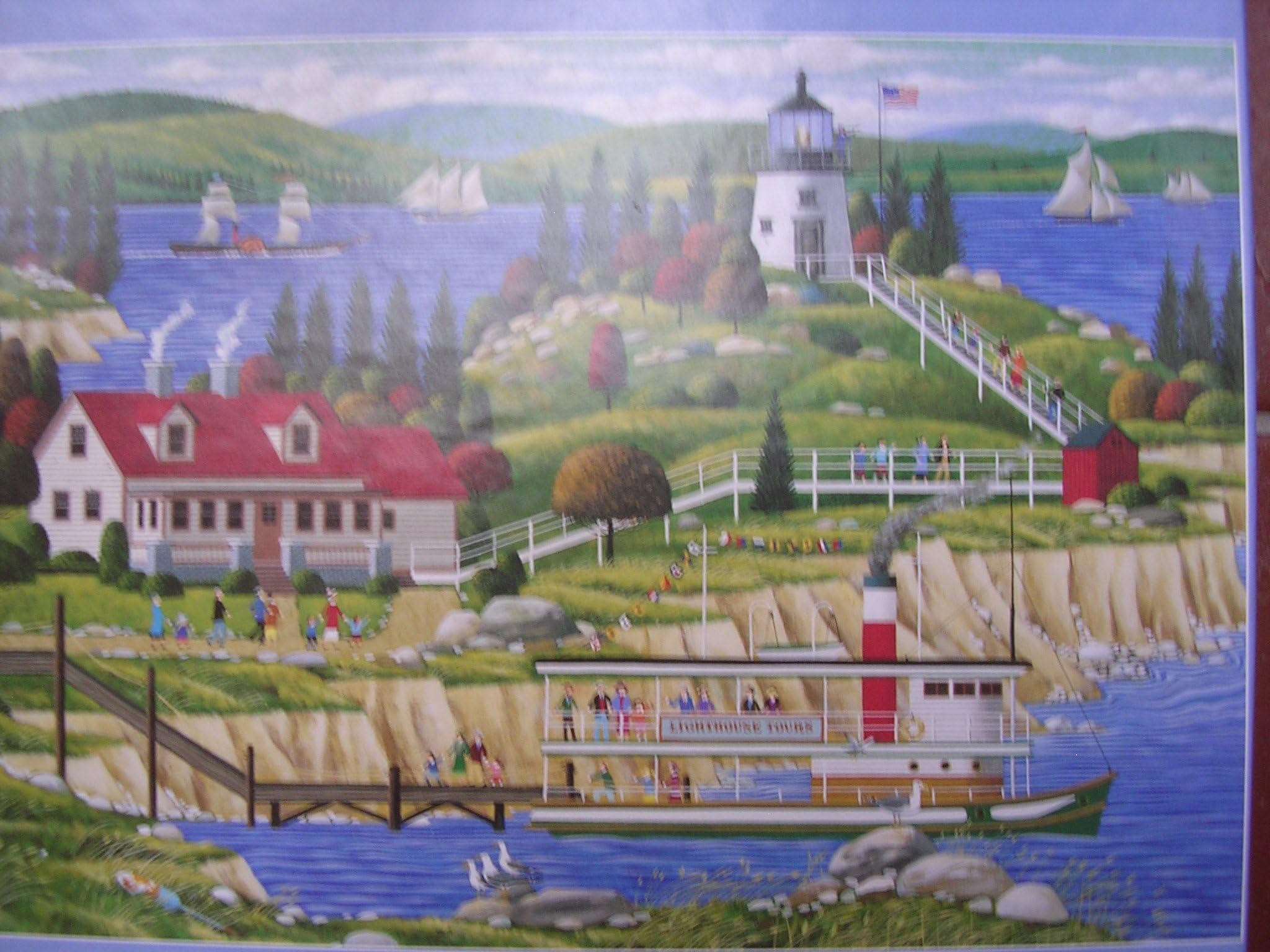 Hometown Collection 1000 Piece Jigsaw Puzzle ; Owlhead, Maine Lighthouse by Heronim
