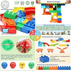 COUOMOXA Marble Run Building Blocks: STEM Ball