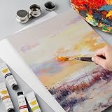 Conda Canvas Board 8x8 Inch Pack of 12 4 mm 100% Cotton Primed White view 6