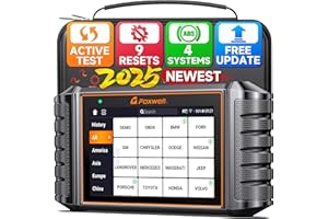 FOXWELL OBD2 Scanner NT716 Bidirectional Scan Tool, ABS SRS Transmission Engine, 9 Resets, Code Reader, Code Scanner with ABS Bleeding/SAS/Oil Light/EPB/BMS/DPF/Throttle Relearm/Injector Coding/TPMS