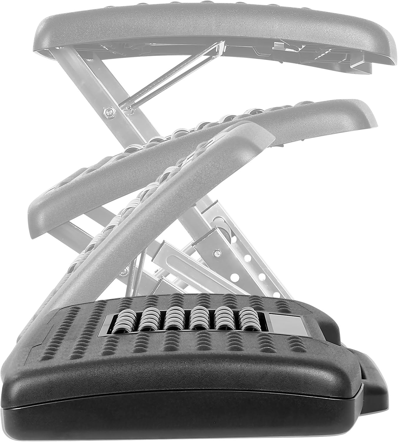 Mount-It! Adjustable Footrest with Massaging Bead | Adjustable Height and Tilt Office Foot Rest Stool for Under Desk Support | 5 Height Settings, 3 Tilt Settings | Black : Office Products