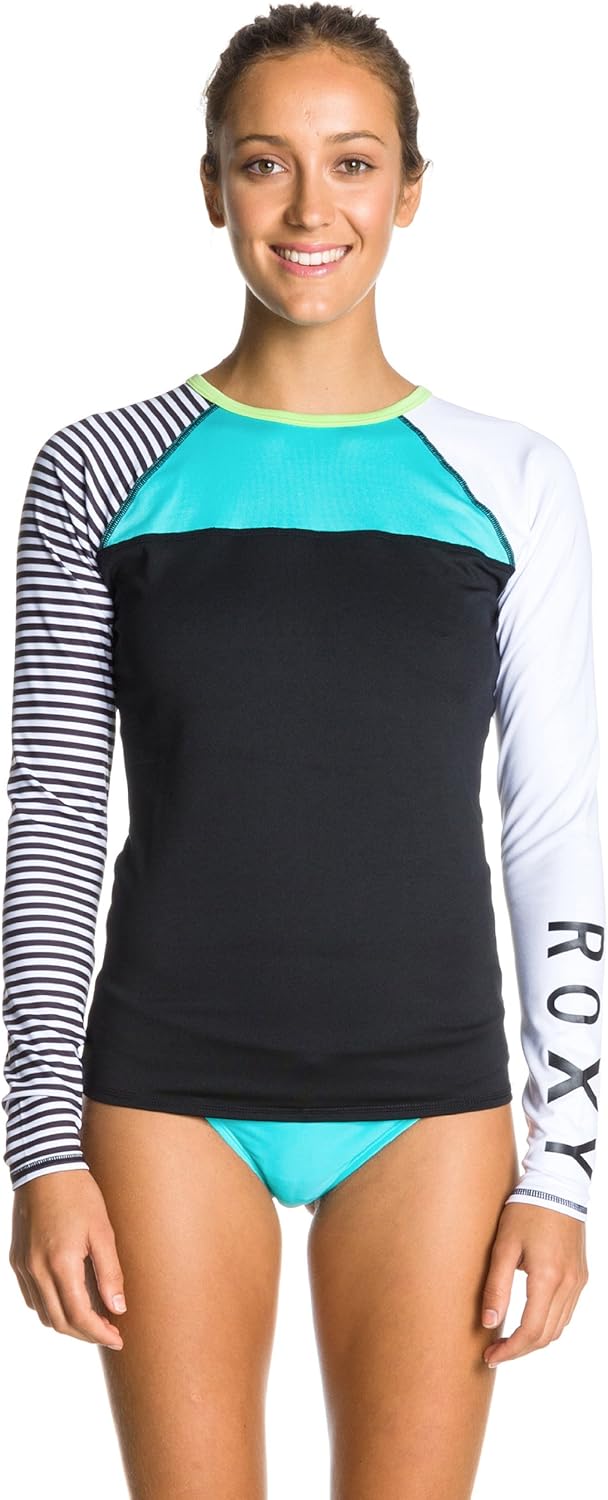 Roxy Juniors Perfect Stripe LongSleeve Rash Guard