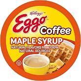 Eggo Beverages Maple Syrup Waffle Flavored Coffee Pods for Keurig K Cup Brewers, Fair Trade Certified, 40 Count &ndash; Sweet and Rich Breakfast Brew