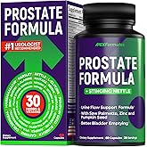 Prostate Health Supplements for Men with Stinging Nettle - Urinary Tract Health & DHT Blocker for Hair Growth - Pumpkin Seed, Saw Palmetto, Pygeum, Lycopene - Mens Multivitamins with Zinc - 60 caps