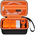 Canboc Hard Case for FLEXTAILGEAR MAX Pump 2020/ MAX Pump Plus/ MP2 Pro/ MP2 Plus Portable Air Pump, Zipper Mesh Pocket fits 5Pcs Nozzles and Charging Cable