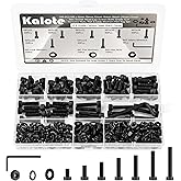 280Pcs M5 Screw Assortment Kit, Bolts Screws Nuts Kit, M5*8/10/12/16/18/20/25mm Metric Hex Socket Head Cap Bolts, 12.9 Grade