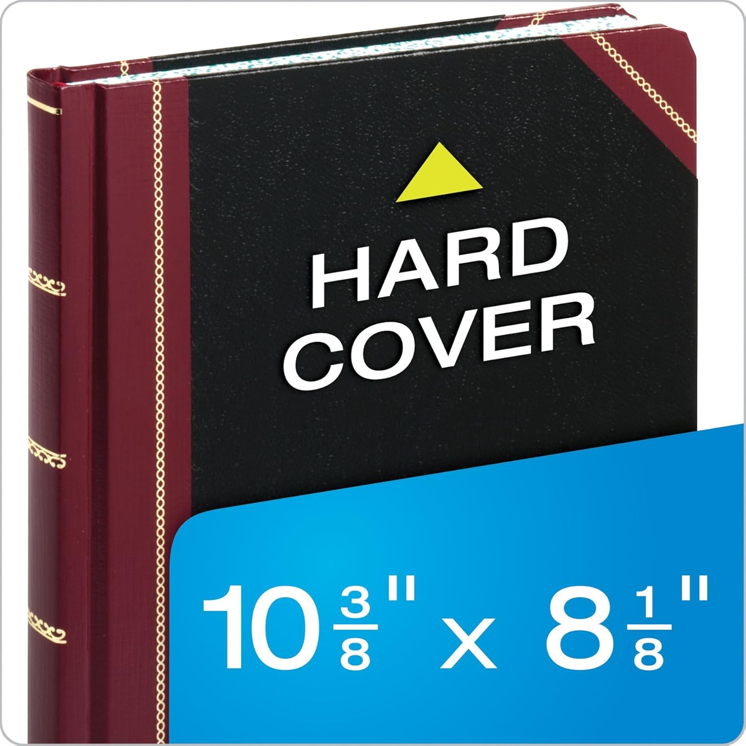 Boorum & Pease Record Book, 21 Series, Record Ruled, 8-1/8" x 10-3/8", 300 Pages (21-300-R), Black/Red : Boorum And Pease : Office Products