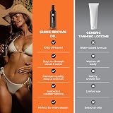 BYROKKO Shine Brown Tanning Oil 150ml XXL Accelerator Natural Sunbed Indoor view 9