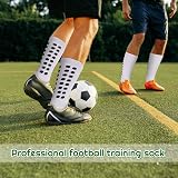 Zuimei 3 Pairs Football Grip Socks Men Anti Slip Sports Breathable White view 2