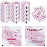 200Pcs Travel Deodorant Wipes, Travel Size Mini Deodorant Wipes Bulk for Homeless Individually Wrapped, Body Cleaning Supplies for Women Wet Armpit for Body Cleaning Rose for Christmas