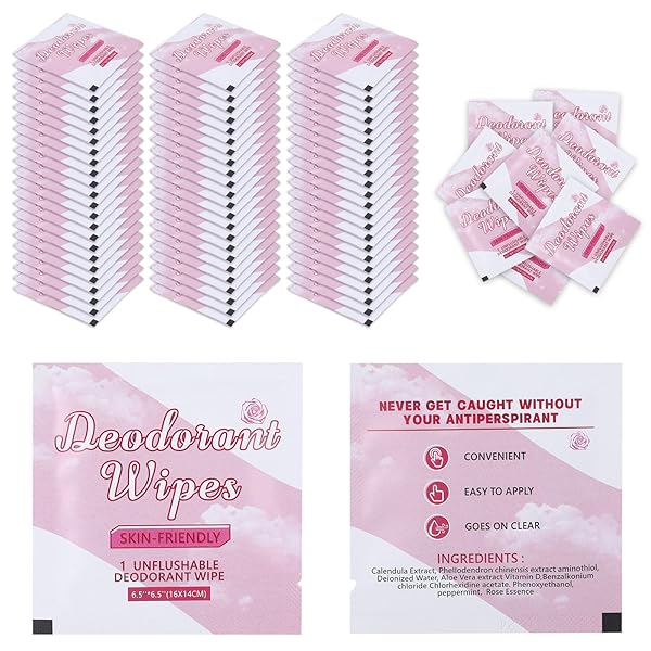 200PCS TRAVEL DEODORANT WIPES, TRAVEL SIZE MINI DEODORANT...