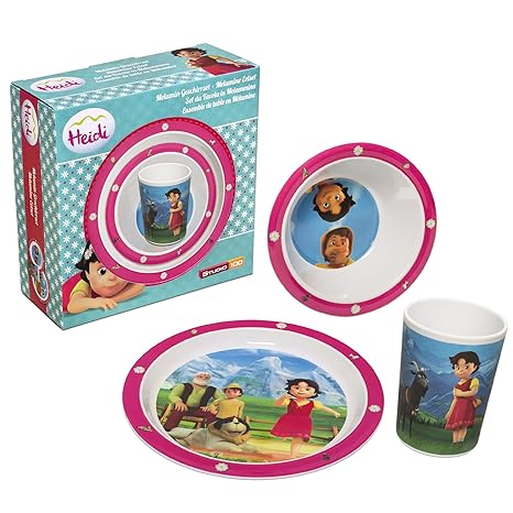 Studio 100 MEHI00000100 - Heidi - Geschirr-Set, 3-teilig