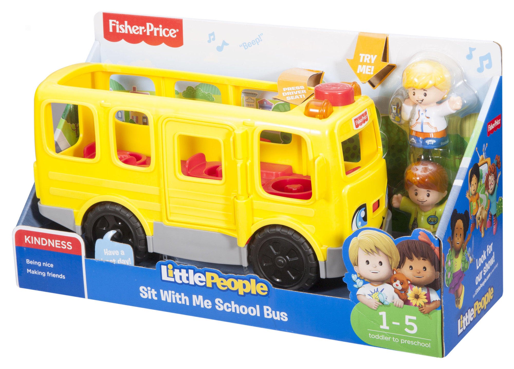 Fisher-Price FKW98 Building Games – Littré People Bus School