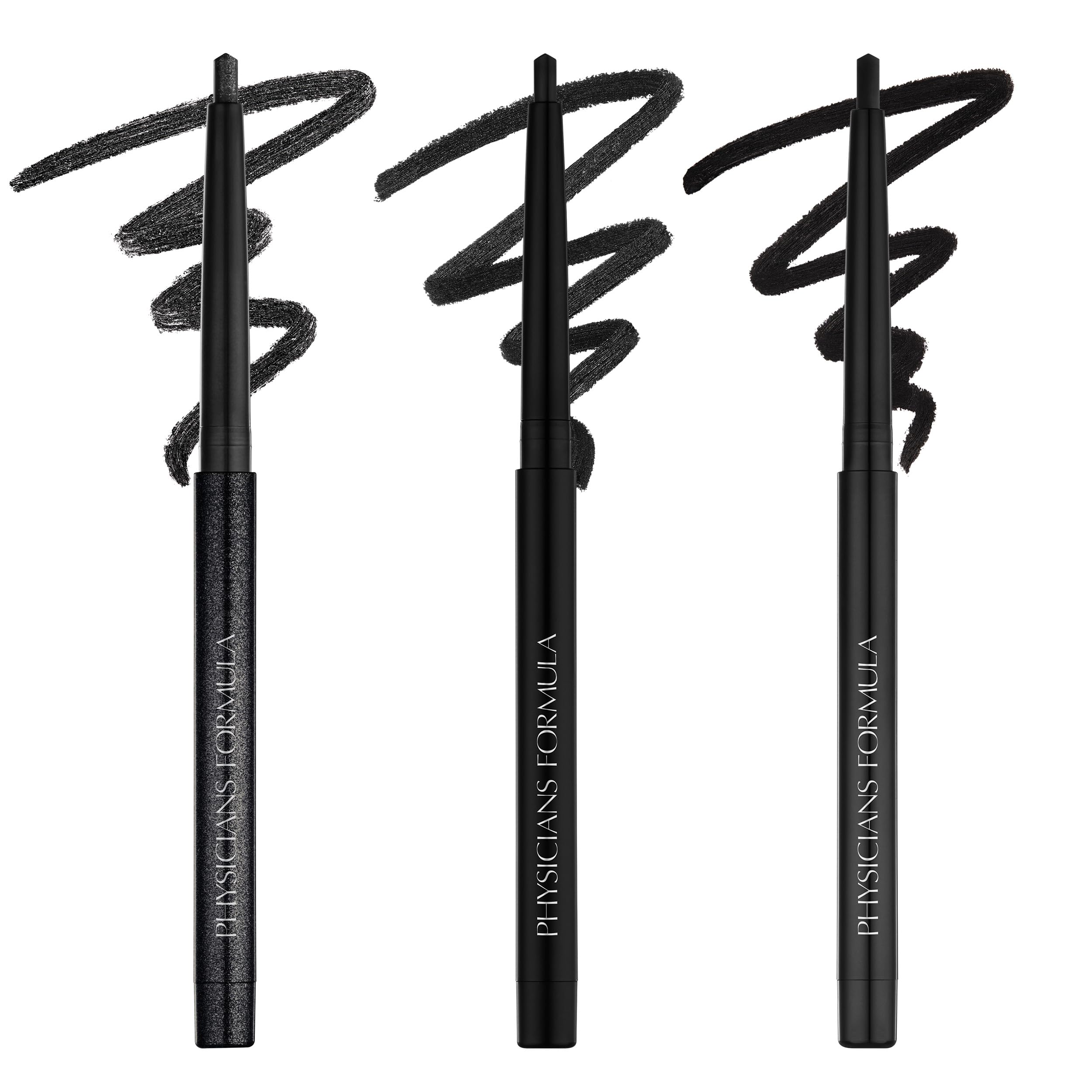 Physicians Formula - Eye Booster Gel Eyeliner Trio - Three Long-lasting Eyliners with Shimmer, Satin, and Matte Finishes - Waterproof Formula - with Botanicals, Vitamin E and Silicone Resin - Black โ image 1