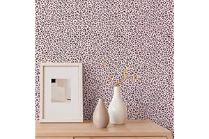 DULEIXUFHEE Leopard Print Wallpaper Peel and Stick, Modern Cheetah Print Wallpaper Self Adhesive Removable Leopard Contact Pa