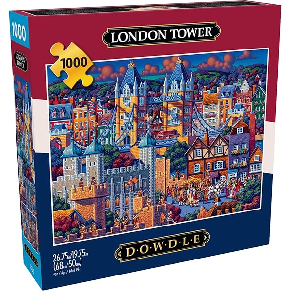 Amazon.com: Buffalo Games Eric Dowdle London Tower Jigsaw Puzzle