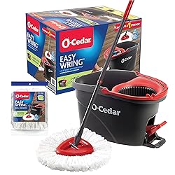 O-Cedar Easywring Microfiber Spin Mop & Bucket