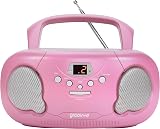 groov e Original Boombox Portable CD Player with Bluetooth Pink