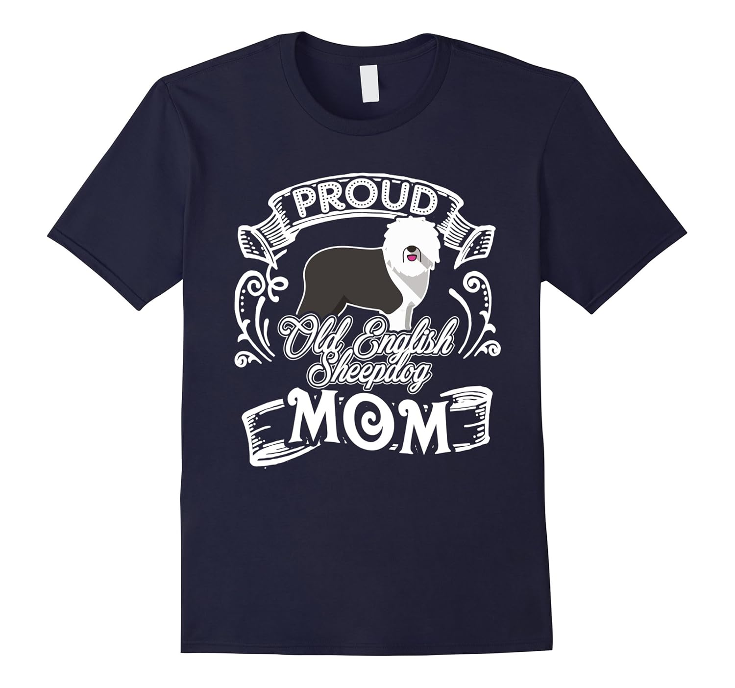 Old English Sheepdog Mom T shirt-ANZ