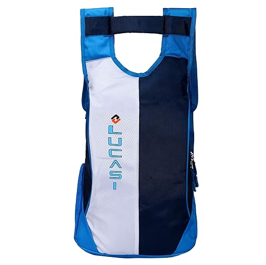 Lucasi Casual Light Weight Blue White Backpack Bag 17 Liters 2 Compartments