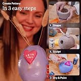 Sculpd Pottery Starter Kit Air Dry Clay Complete Beginners Set for 2 view 6