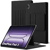 HSIAOZ Case for OnePlus Pad 3 13.2 inch (2025), Ultra Slim Multi-Angles Viewing Stand Back Cover Shockproof Premium PU Leather Protective Case