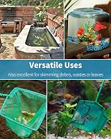Uniclife 10 cm Aquarium Net with Braided Metal Handle Fine Mesh Scraper Net view 5