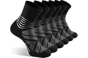 Compression Ankle Support Socks Running Coolmax Wicking Cushioned Athletic Plantar Fasciitis Relief Men Women
