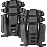 Hmyl Easy Knee Pad Inserts for Work Pants, Uniforms, and Tactical Pants, Breathable Knee Pad Inserts for Garden, Construction, Floor, Cleang, and Garage 9.3''×6.5''×1'', Black