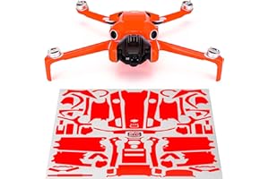 WRAPGRADE Skin Stickers Compatible with DJI Mini 4 Pro | Full Wrap (Neon Orange)