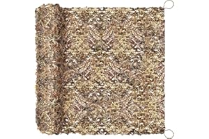 FullLit Camo Netting Camouflage Netting 6.5ft×10ft,10ft×10ft, 20ft×20ft,with Mesh Backing, Hunting Blind Nets, Sunshade Canopy, Army Tarp Fence Net for Party Decoration, Photograph and Car Cover